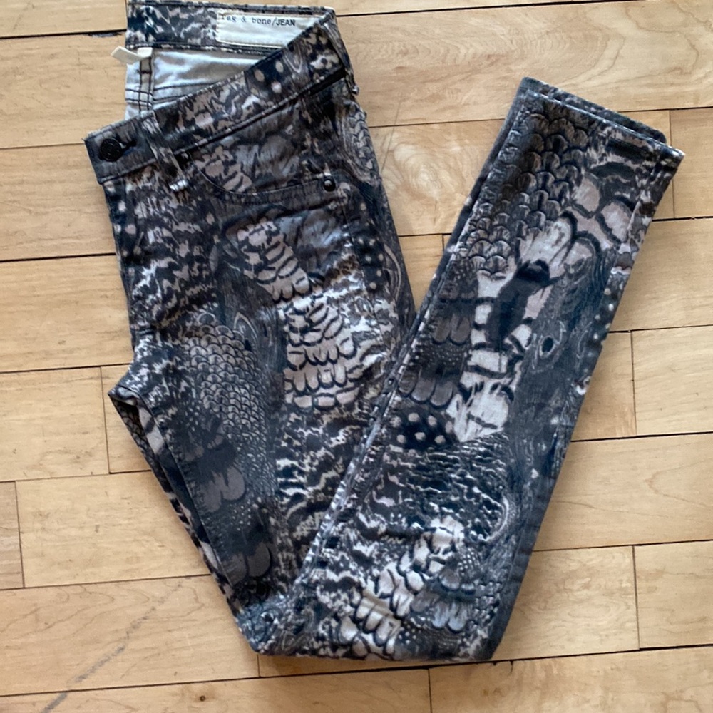 Rag & Bone Printed Jeans Sz 24